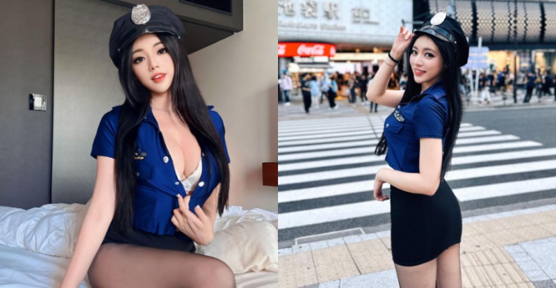 【WPT扑克】過份！性感女警「謝立琪 Kiki」日本爆乳值勤中竟被偷東西