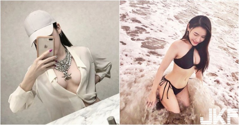 辣到我了！「長髮美乳妹」穿衣太狂，雪紡襯衫「中路開開」全看到啦！