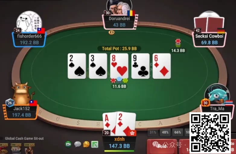 【WPT扑克】牌局分析：底对抓鸡的尴尬