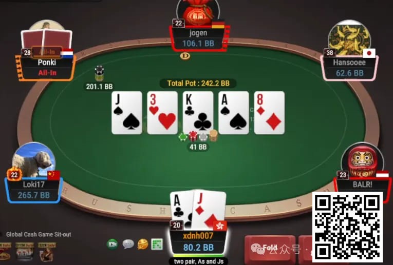 【WPT扑克】牌局分析：2对面对河牌2倍超池allin