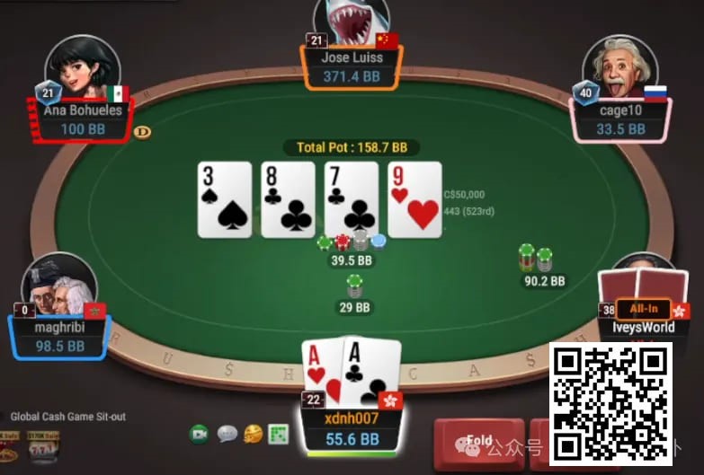【WPT扑克】牌局分析：AA被鱼打光也无怨无悔
