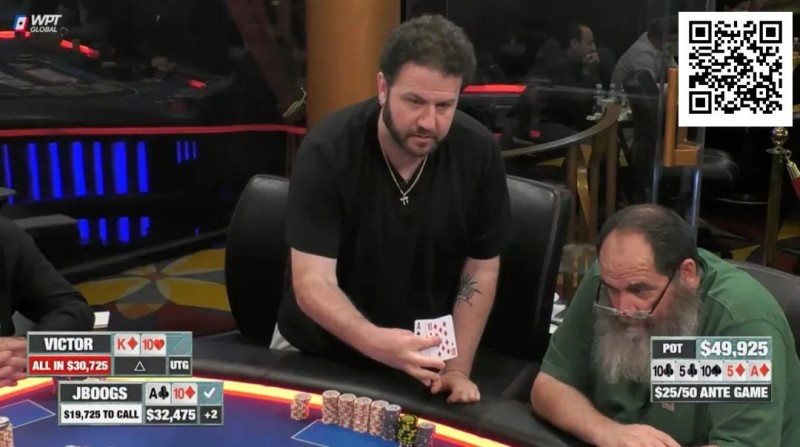 【WPT扑克】离谱冤家牌！他拿第三坚果牌长考5分钟不愿意跟注，秀牌后一桌人都好气愤！