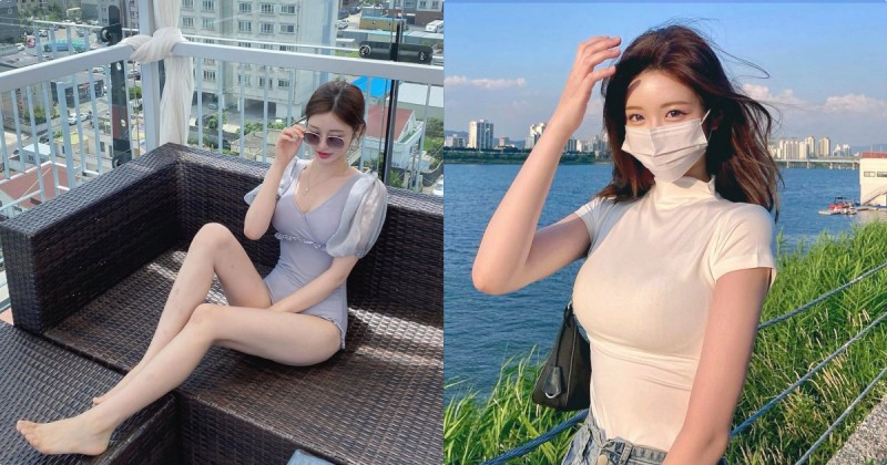 【WPT扑克】漢江公園白T正妹「車頭燈好大」，「顯眼的曲線」比風景還誘人！