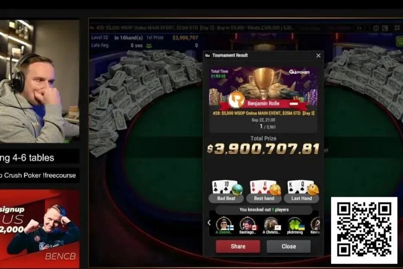 【WPT扑克】线上WSOP主赛冠军的忠告：善用剥削策略，不要过度迷信GTO！