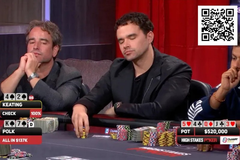 【WPT扑克】用4-high跟注全下,用AA推入1287个BB——Alan Keating是天才还是疯子?