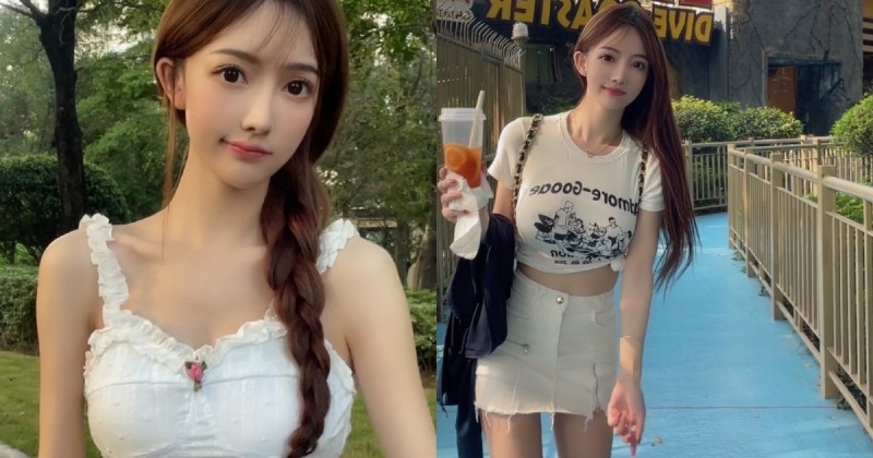 【WPT扑克】長相超甜的「廣州巨乳妹」，遊樂園玩耍秀豐滿弧度和「迷人小蠻腰」！