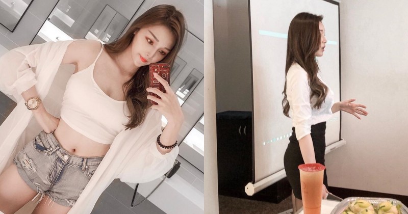 【WPT扑克】襯衫鈕扣很給力！「正妹講師」側面曲線超標誌，連朋友都怕她「襯衫爆掉」！