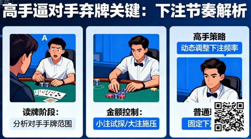 【WPT扑克】为什么高手总能逼对手弃牌?关键在下注节奏