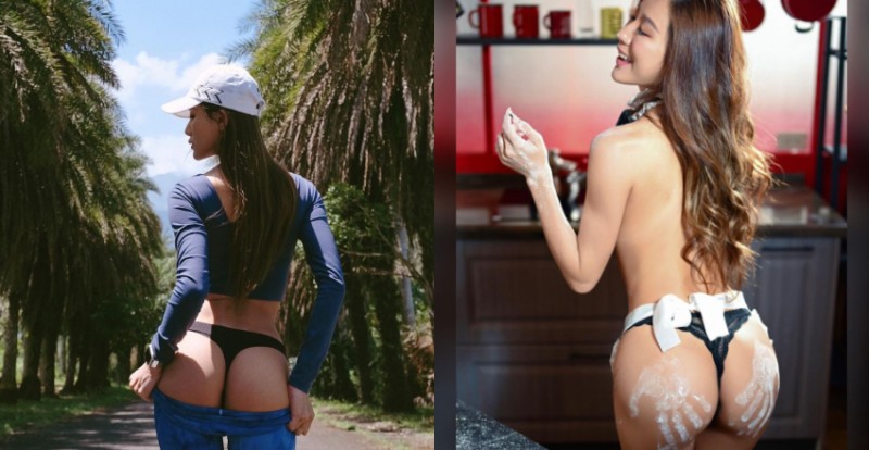 【WPT扑克】美臀女王「Lara 囍」室外大膽褪褲露出只穿小丁的渾圓美臀