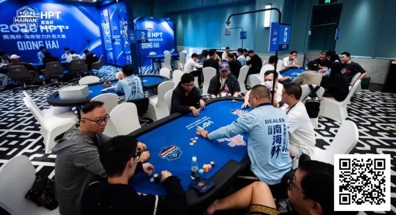【WPT扑克】第二届HPT®南海杯 | 主赛第一轮B组71人参赛20人晋级，陈贤术19.15万记分牌领跑