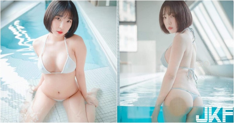 【WPT扑克】波濤洶湧！「白嫩奶妹」池中大濕身！「美乳翹臀」近在眼前都可以透視了啦！