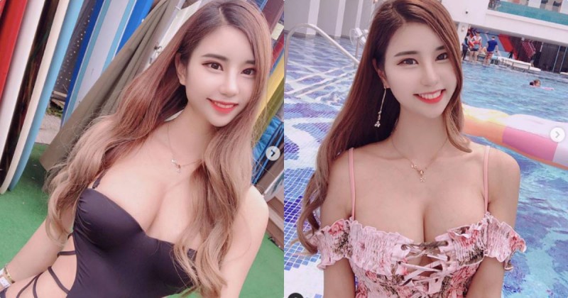 【WPT扑克】在泳池感受到滿滿的乳量，辣妹「爆乳身材」成全場焦點！