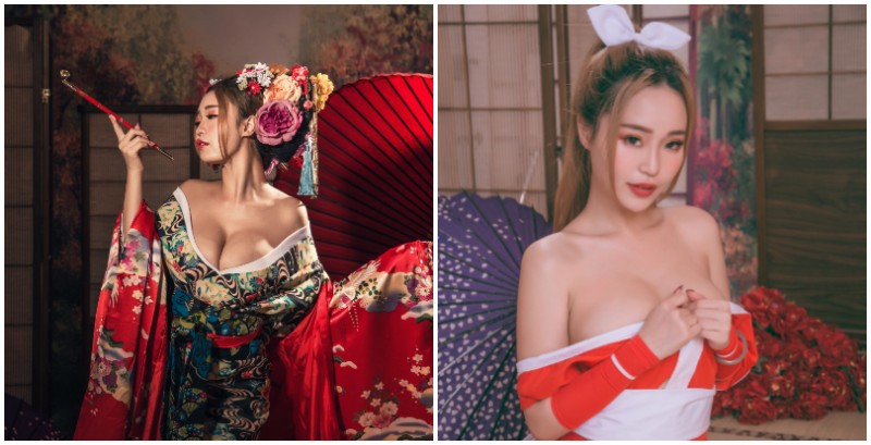 【WPT扑克】南半球女王「金瑀恩」化身性感花魁！爆乳身材完美展現，還外加不知火舞特別造型！