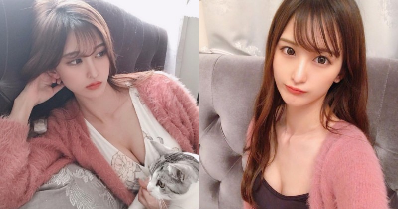 【WPT扑克】動心了！正妹OL抱貓咪時有「火辣事業線」，性感曲線讓人想一起上班！