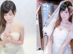 【WPT扑克】好兇猛的「爆乳新娘」！臉蛋甜美的電玩coser「四月桐寶寶」 婚紗造型網友好想娶！