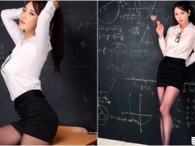 【WPT扑克】學生起立！性感「大奶數學老師」！襯衫窄裙黑絲襪「Ｓ型身材」超惹火！