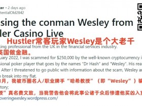 【WPT扑克】惊爆“永赚教授”Wesley打造人设招摇撞骗买凶入室行窃！