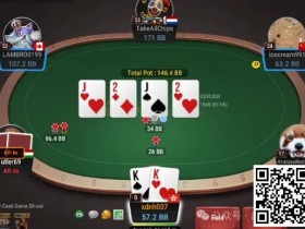 【WPT扑克】牌局分析:3bet底池,双共对,重拳扁鱼