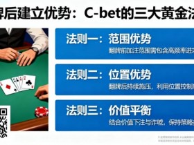 【WPT扑克】如何在翻牌后建立优势?C-bet的三大黄金法则